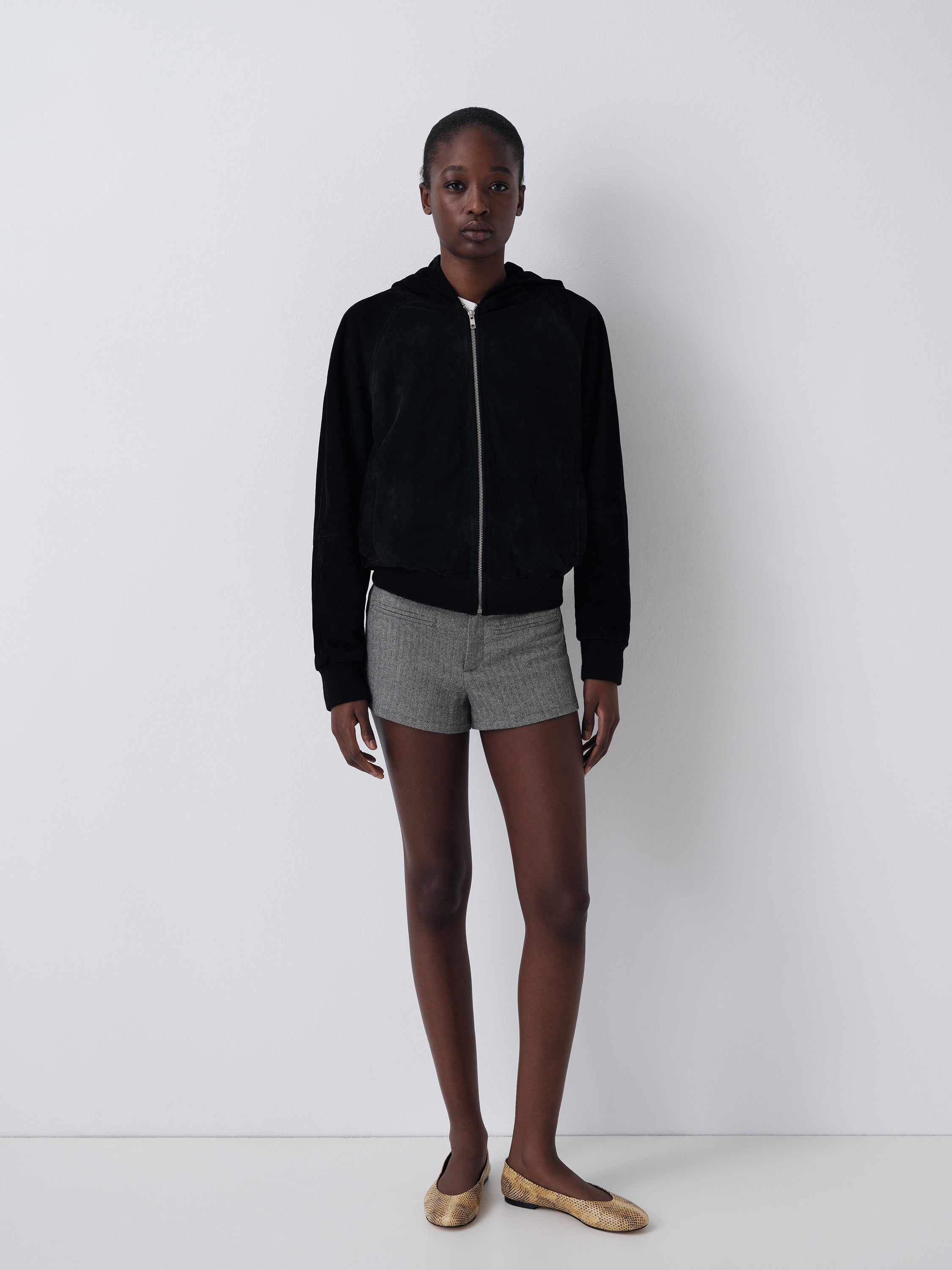 Leather Sweatshirt